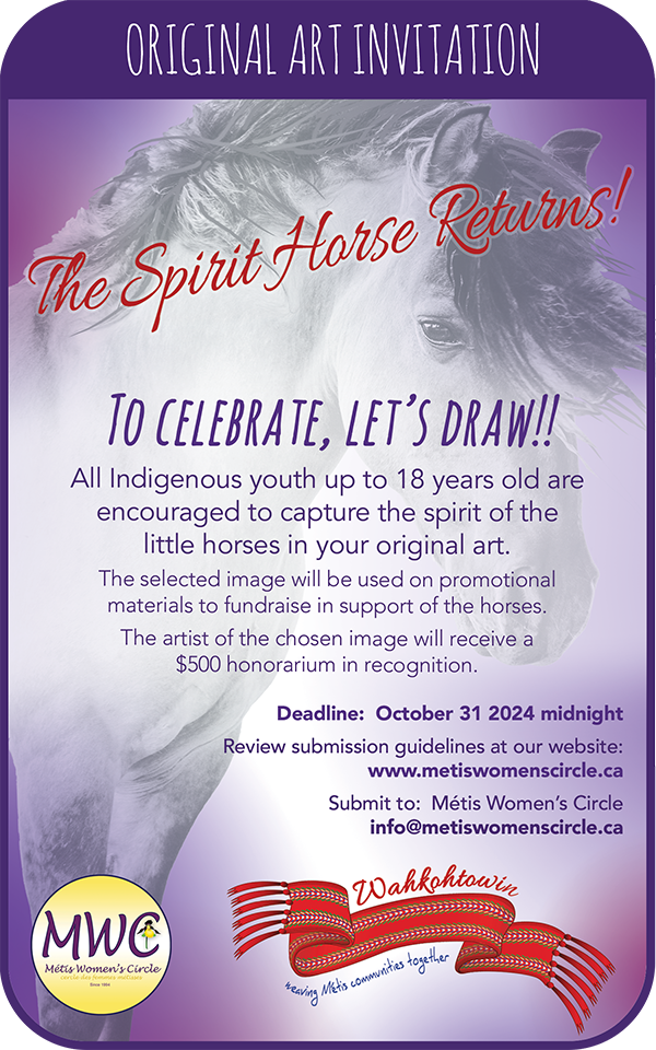 The Spirit Horse Returns: Original Art Invitation